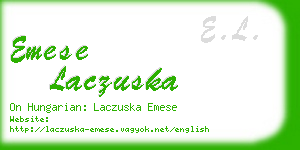 emese laczuska business card